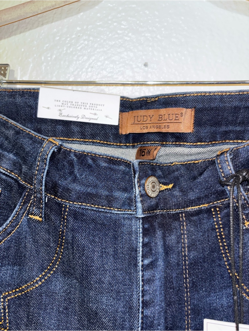 Judy Blue High Waist Western Embroidery Detail Skinny 16W NWT - Picture 7 of 9